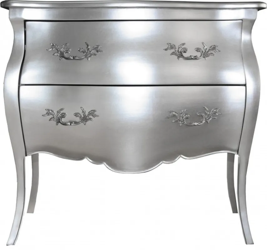 Sonderaktion Casa Padrino Baroque Chest with 2 drawers Mod2 silver width 95 cm, height 86 cm - Baroque Furniture