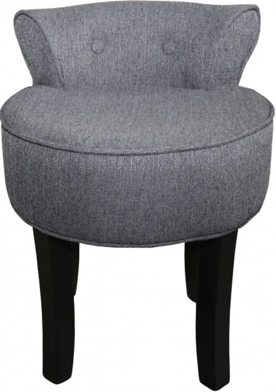 Kracherpreis Casa Padrino Tabouret design Boston Gris / Noir - chaise coiffeuse baroque