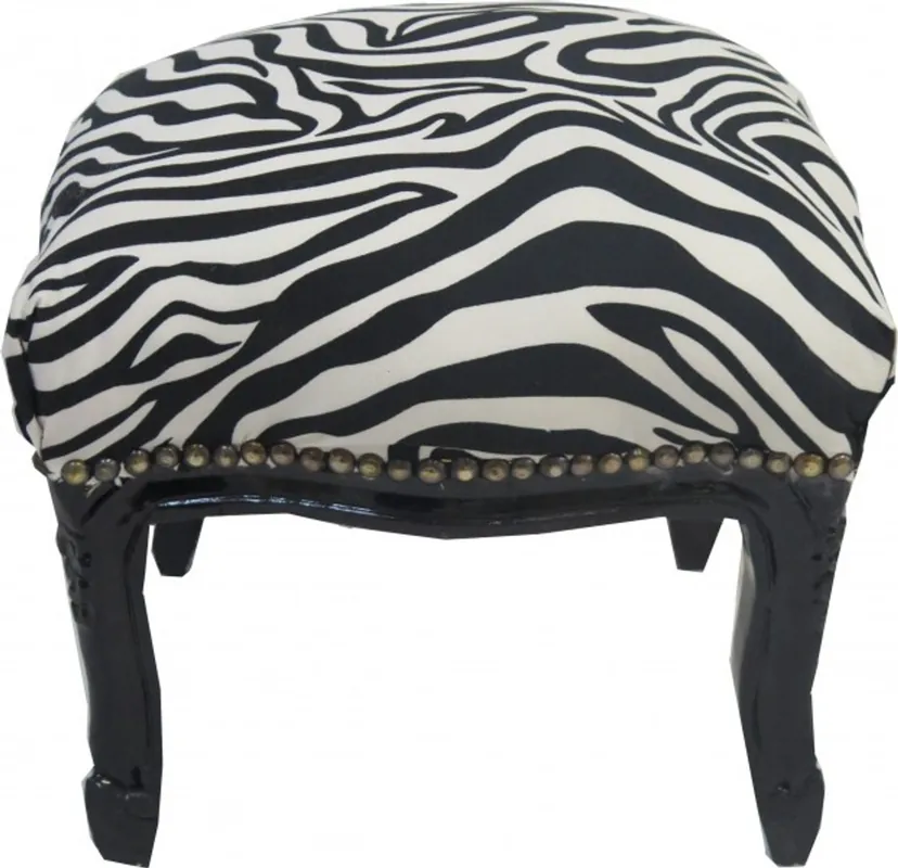Meubles anciens - - Casa Padrino baroque escabeau zèbre / noir Tabouret Top-Angebot