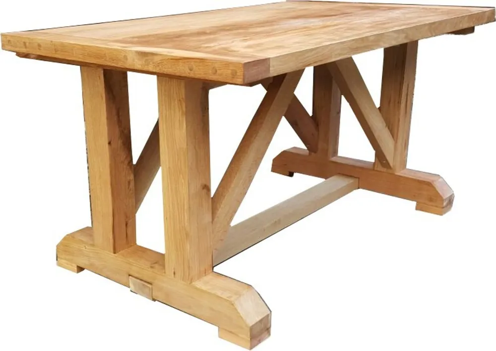 Meistverkauft Casa Padrino luxury solid wood dining table oak massive 150 cm - Heavy duty