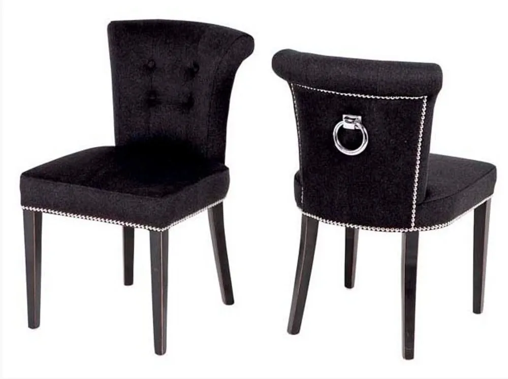 Casa Padrino chaise à manger de luxe de Los Angeles Noir - Meubles restaurants Barockhotel Preiswert