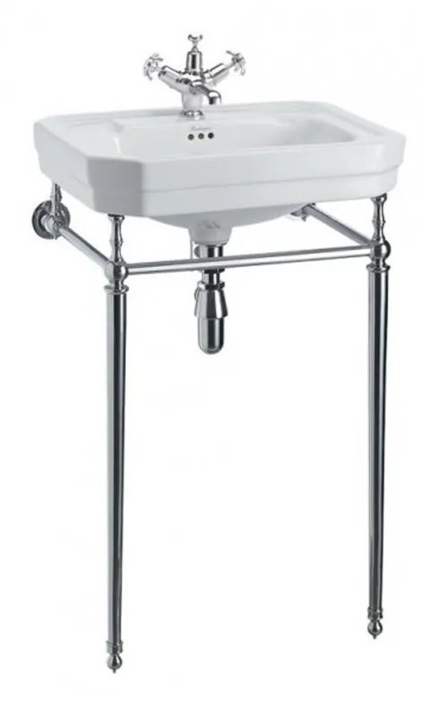Casa Padrino Nouveau Stand Vanity White / Chrome Mod 3 - Art Deco washbasin baroque antique style Knallerangebot
