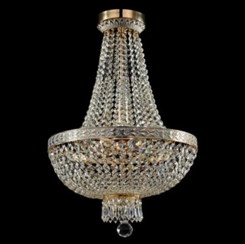 Zertifiziert Casa Padrino Baroque ceiling crystal chandelier white gold 40 x H 61 cm antique style - Furniture Chandelier Chandelier hanging lamp
