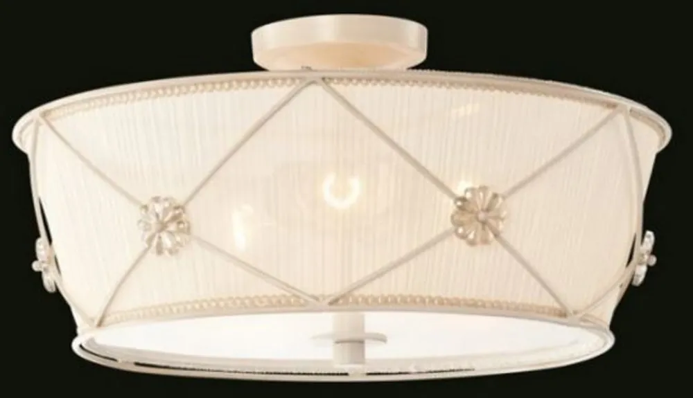 Echt Casa Padrino Baroque ceiling chandelier white gold 45 x H 23 cm antique style - Furniture Chandelier Chandelier hanging lamp