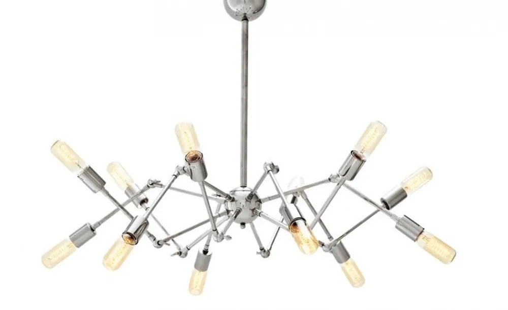 Casa Padrino Luxury Lamp - Luxury Hanging Light Nickel Diameter 135 x H 55 cm Direkt Vom Hersteller