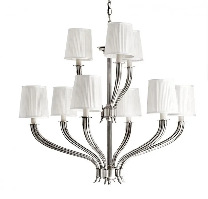 Preiswert Casa Padrino Luxury Chandelier - Luxury Hanging Light Antique Silver Diameter 84 x H 68 cm