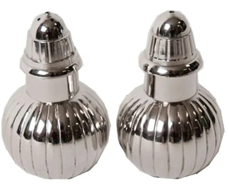 Jetzt Kaufen Casa Padrino Art Nouveau Baroque Salt and Pepper Set Brass nickel plated Paris - antique style