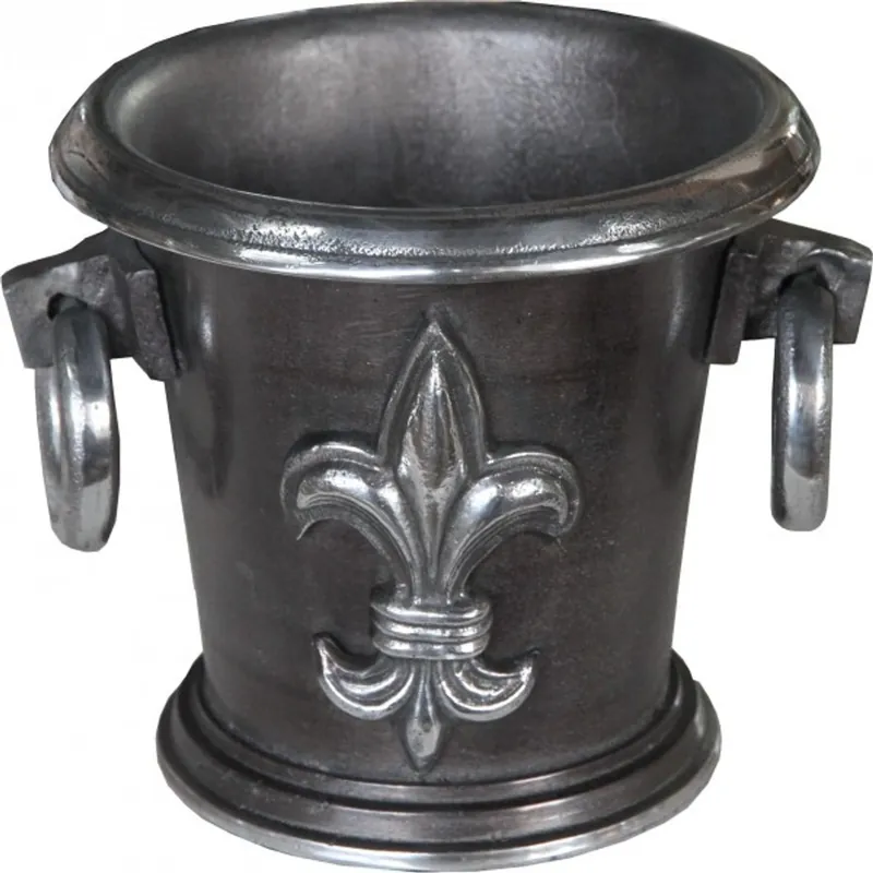 Abverkauf Casa Padrino Baroque winecutter antique silver H 19 cm, diameter 22 cm - wine holder hotel decoration