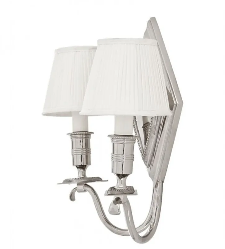 Garantierte Lieferung Casa Padrino lampe murale de luxe diamètre de nickel 30 x 16 x 37 cm H - Collection de luxe