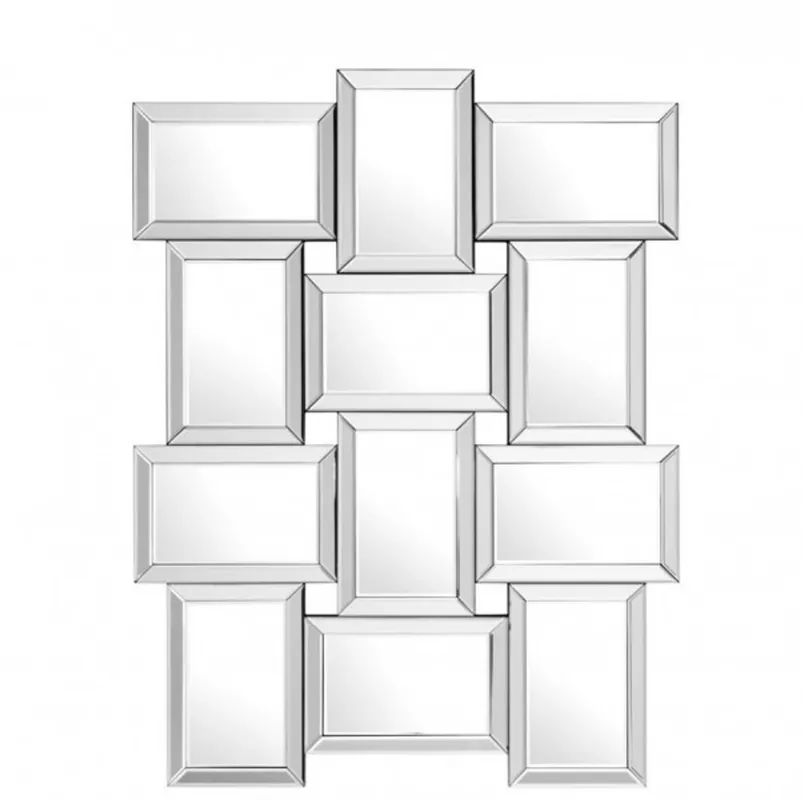 Sonderaktion Casa Padrino Designer Luxury Mirror Glass Wall Mirror 91 x H 120 cm - Luxury Collection