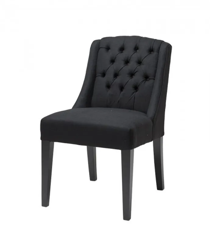 Casa Padrino chaise à manger de luxe noir - chaise d'hôtel de luxe Sichere Zahlung