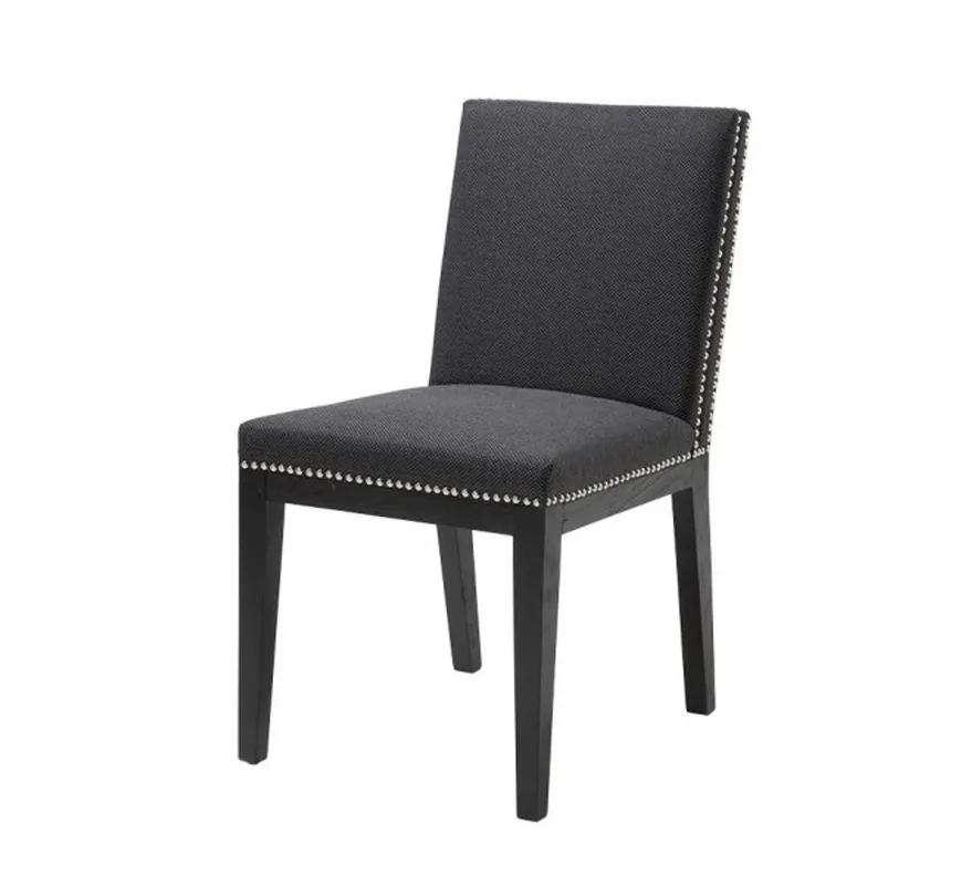 Casa Padrino chaise à manger en chêne anthracite luxe - Hôtel Restaurant chaise Solange Der Vorrat Reicht