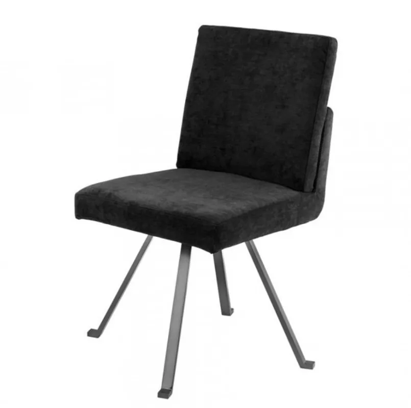 Neu Im Sortiment Casa Padrino chaise à manger de luxe noir - Hôtel Furniture