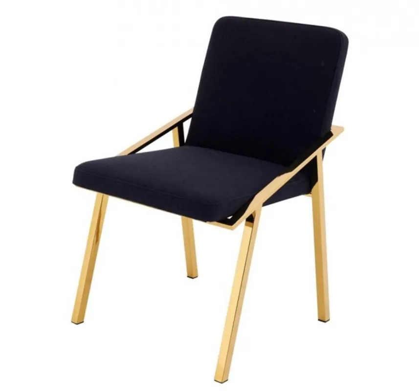 Ausverkauf Casa Padrino Luxury Chaise design Black Gold - Luxury Collection