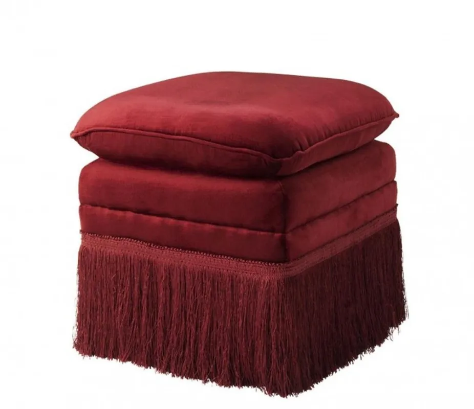 Must-Have Casa Padrino luxury stool red - Hotel Stool Furniture