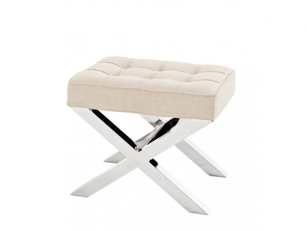 Casa Padrino tabouret de luxe Panama naturel 59 x 45,5 x 50,5 cm H. - Designer tabouret Hôtel Nur Heute