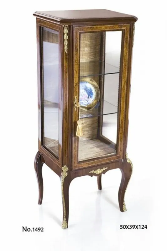Finale Aktion Casa Padrino baroque display 50 x 39 x H. 124 cm - display cabinet - living room cabinet