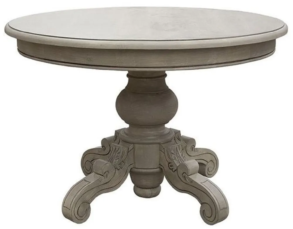Preisknaller Casa Padrino luxury country style dining table gray Ø 120 cm