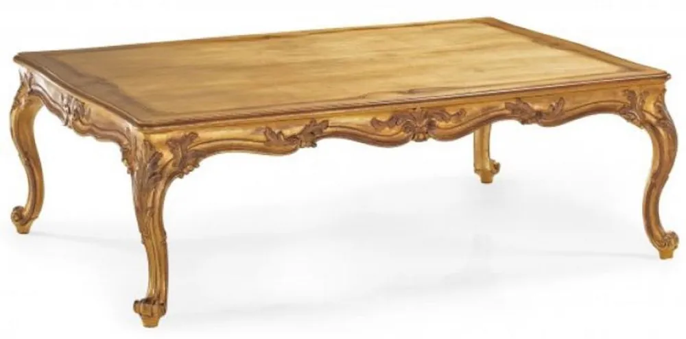 Casa Padrino Luxury Baroque Coffee Table Antique Gold 135 cm - Made in Italy Direkt Vom Hersteller