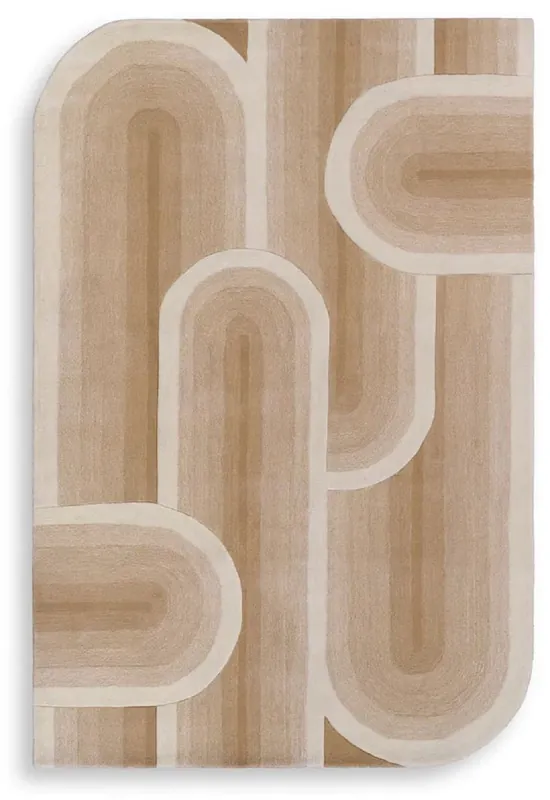 Solange Der Vorrat Reicht Luxury Living Room Carpet Ivory - Various Sizes