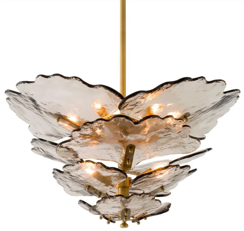 Mega-Angebot Casa Padrino luxury chandelier gray / antique brass Ø 83 cm