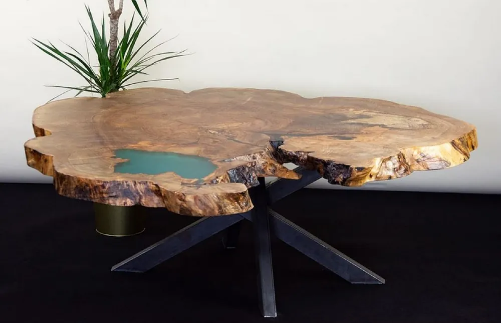 Casa Padrino luxury coffee table brown / green / black 120 x 125 x H. 50 cm Jetzt Bestellen