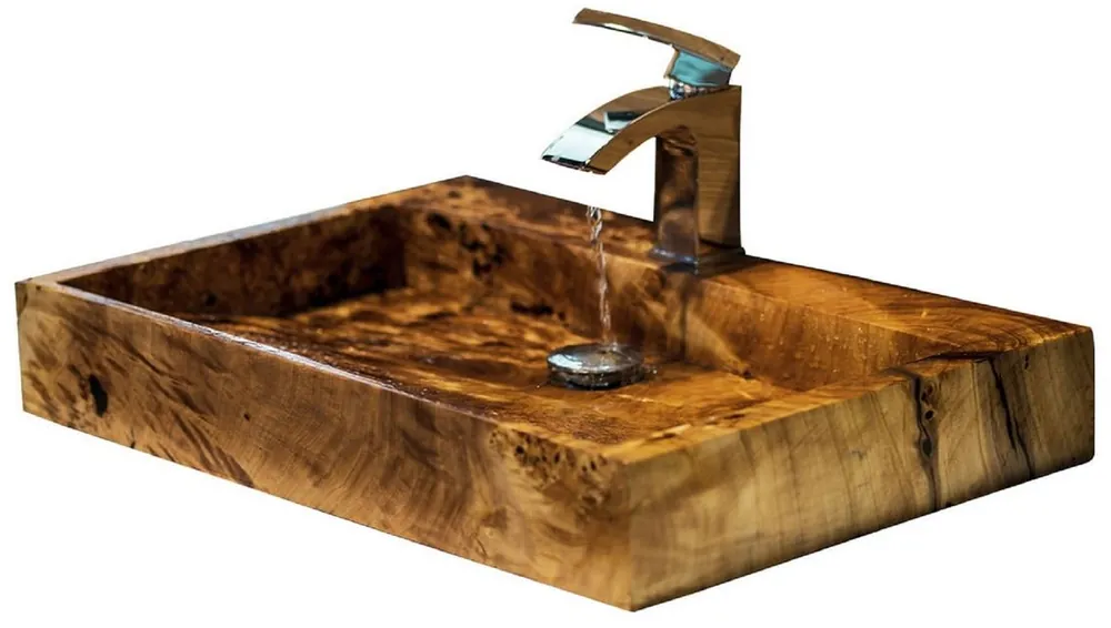 Jetzt Bestellen Casa Padrino Luxury Solid Wood Washbasin Brown - Various Sizes
