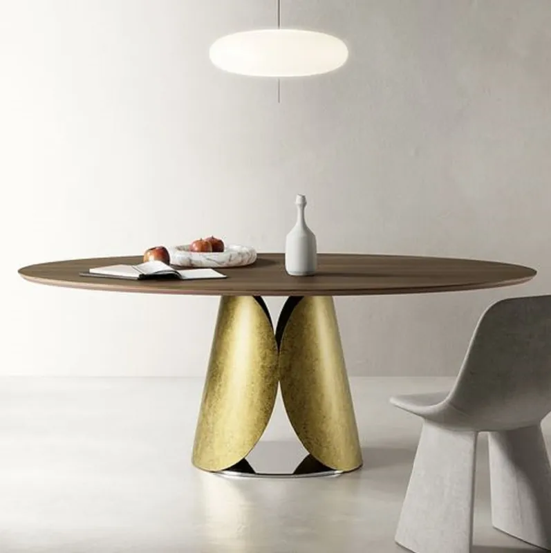 Top-Preis Casa Padrino Luxury Dining Table Brown / Gold / Silver 200 cm - Made in Italy