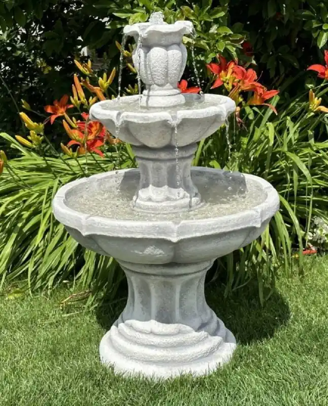 Casa Padrino Baroque Fountain Gray Ø 65 x H. 100 cm Billig