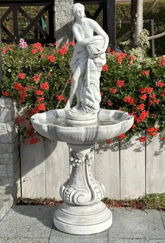 Knallerangebot Casa Padrino Baroque Fountain Gray Ø 73 x H. 155 cm