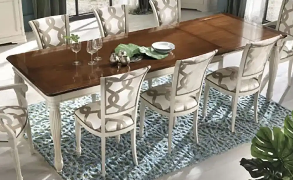 Meistverkauft Casa Padrino luxury baroque extendable dining table brown / cream white - Made in Italy
