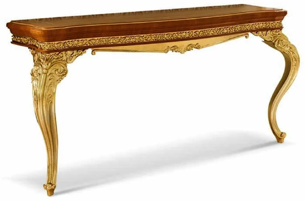 Super-Preis Casa Padrino luxury baroque console brown / gold 174 cm - Made in Italy
