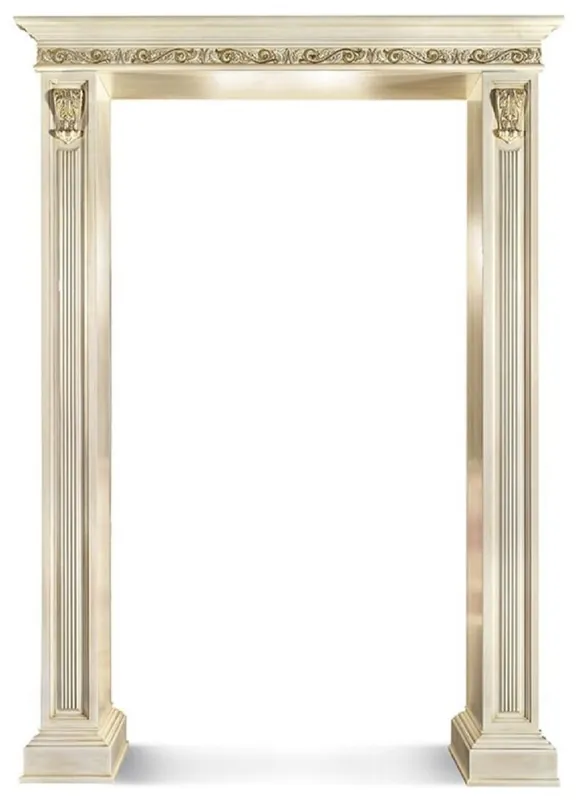 Casa Padrino luxury baroque door frame white / gold 187 x H. 262 cm - Made in Italy Geprüft