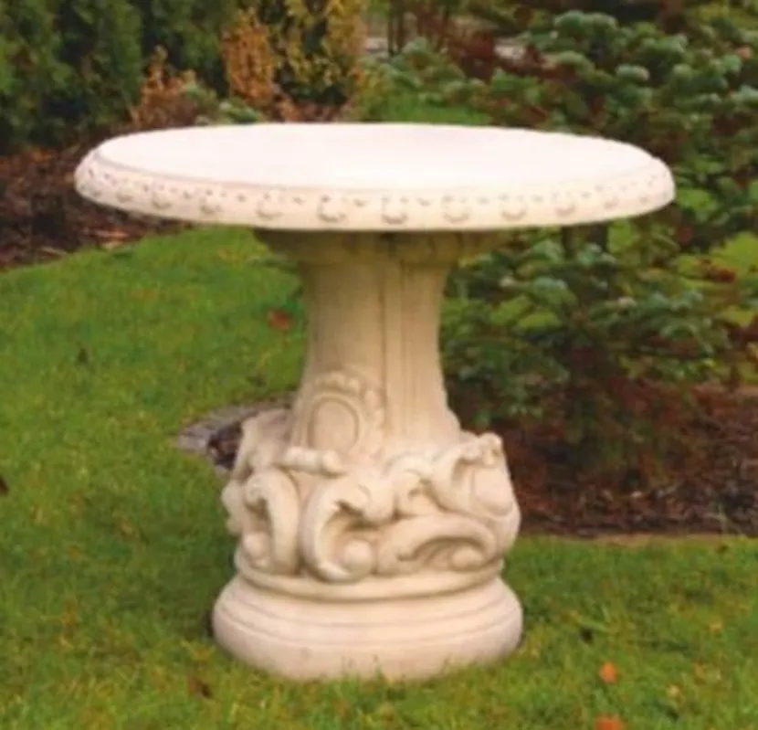 Begrenztes Angebot Casa Padrino baroque garden table light beige Ø 87 x H. 78 cm