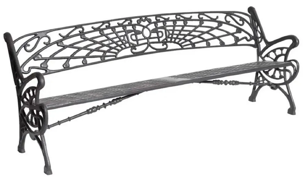 Casa Padrino Art Nouveau cast iron garden bench gray 205 cm Highlight