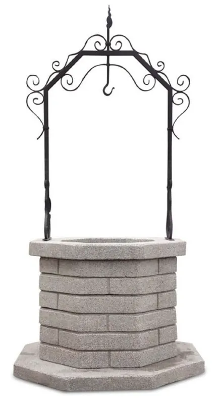 Expressversand Casa Padrino Art Nouveau garden fountain gray / black 119 x 119 x H. 213 cm