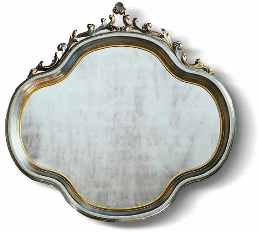 Casa Padrino luxury baroque mirror silver / gold H. 119 cm - Made in Italy Bestseller