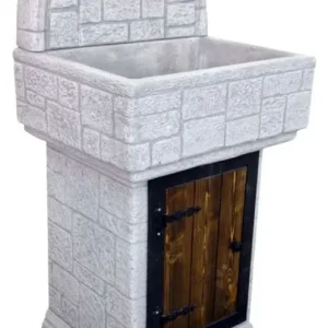 Abverkauf Casa Padrino Art Nouveau garden sink antique gray H. 120 cm
