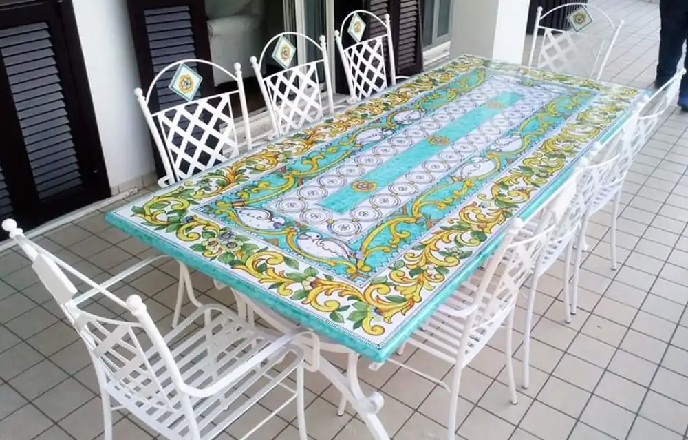 Casa Padrino Luxury Art Nouveau Wrought Iron Garden Furniture Set White - Made in Italy Saisonangebot