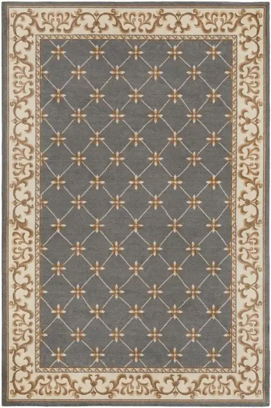 Kracherpreis Casa Padrino Luxury Baroque Living Room Carpet Gray / Cream / Brown - Various Sizes