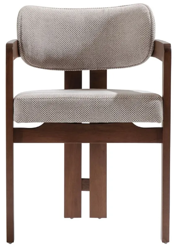 Versand Am Gleichen Tag Casa Padrino luxury dining chair with armrests gray / dark brown H. 80 cm