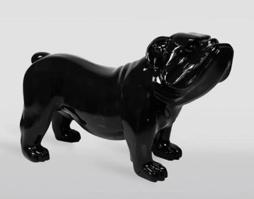Casa Padrino XXL decorative sculpture dog bulldog black 226 cm Preisknaller