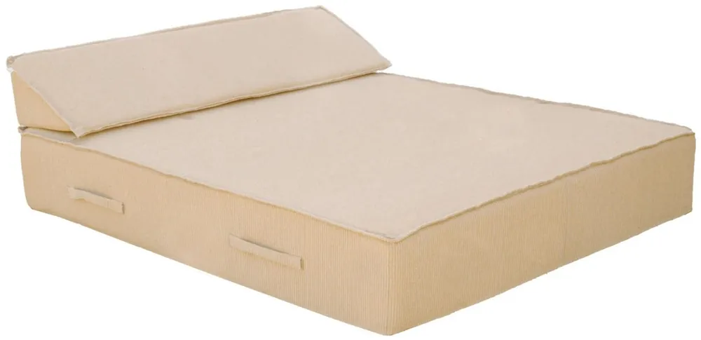 Highlight Casa Padrino luxury double garden lounger beige 180 x 160 cm