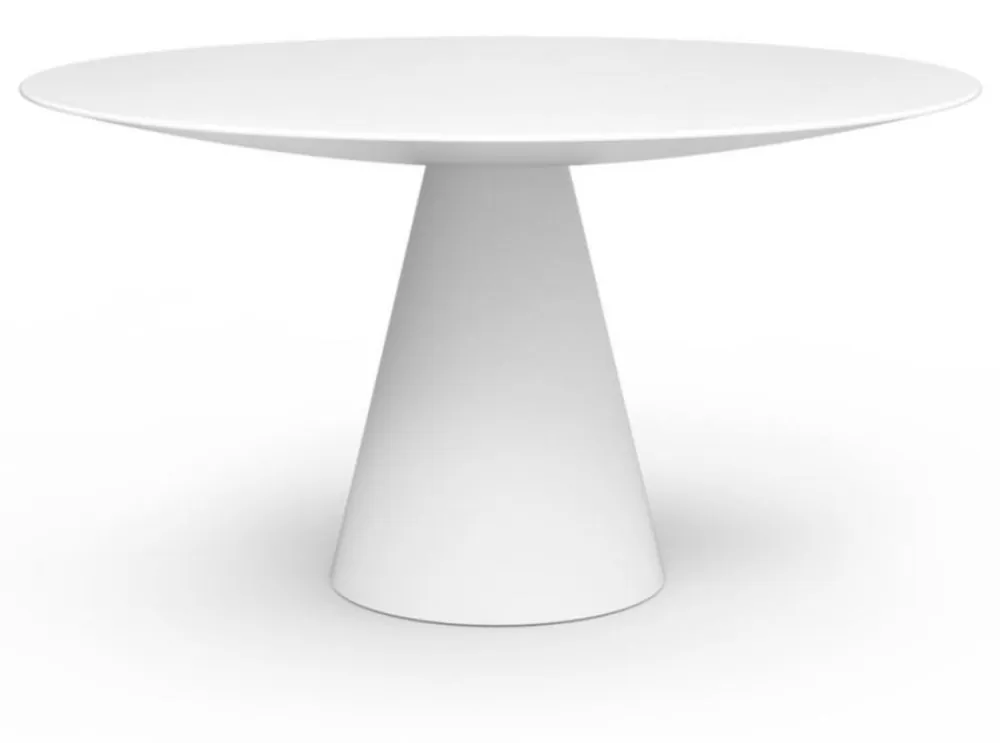 Knallerangebot Casa Padrino luxury garden dining table matt white Ø 150 x H. 75 cm
