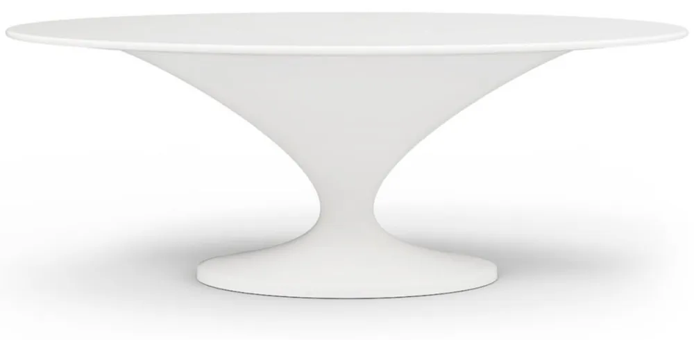 Nur Für Kurze Zeit Casa Padrino luxury garden dining table matt white 200 x 120 x H. 75 cm