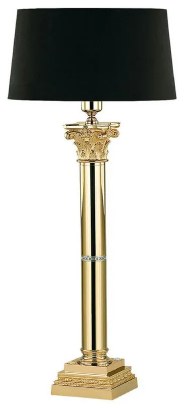 Solange Der Vorrat Reicht Casa Padrino luxury baroque table lamp gold / black H. 74 cm