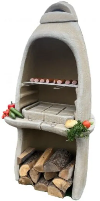 Casa Padrino luxury concrete garden grill sand 156 x 61 x H. 223 cm Jetzt Bestellen