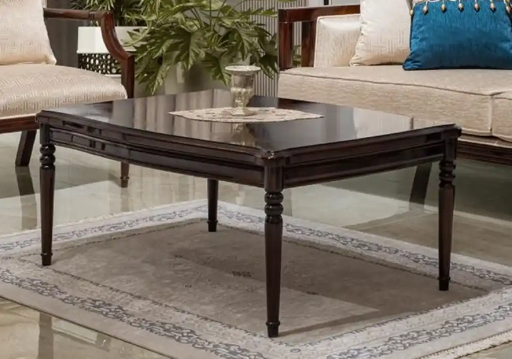 Casa Padrino luxury baroque coffee table dark brown 117 cm Direkt Vom Hersteller