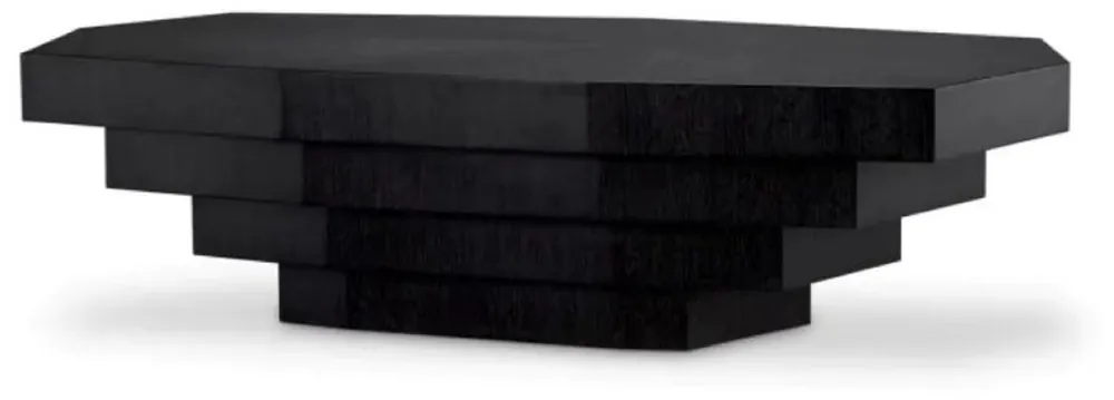 Casa Padrino luxury coffee table / living room table black gray 140 cm Neu Im Sortiment
