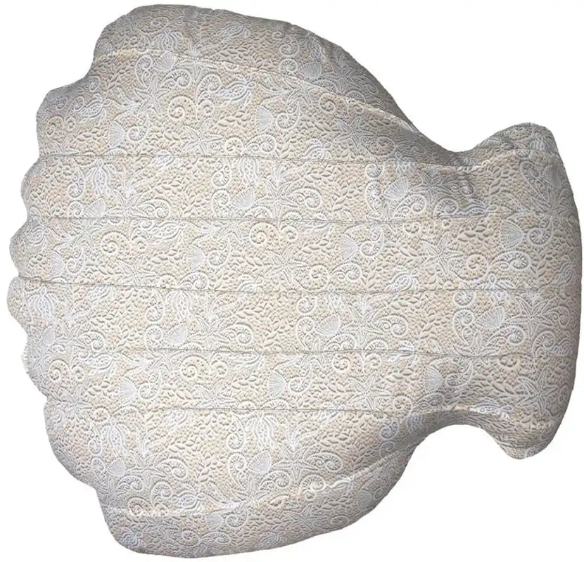 Casa Padrino luxury beanbag sea shell beige / white 150 cm Zertifiziert